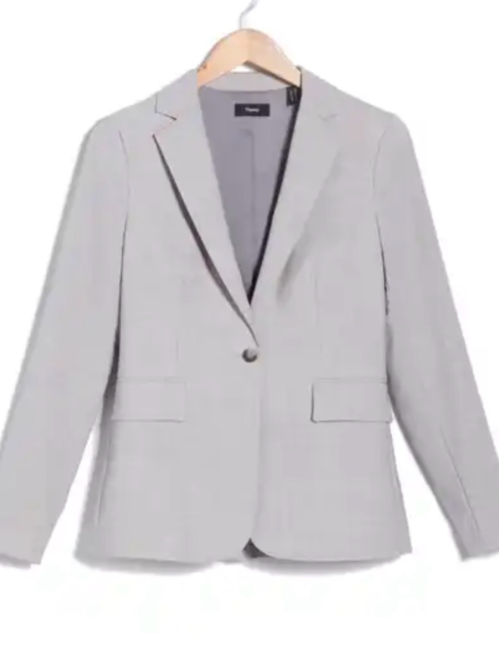 Theory Light Gray Power  Blazer